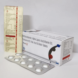 methycobalamin, alpha lipoic acid, vitamin D3, pyrboxine HCI, Folic acid & Biotin tablets
